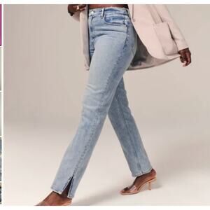 Abercrombie & Fitch The 90s Straight Jeans Blue Denim Y2K Vintage 31